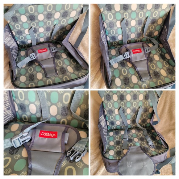 Nūby Portable Easy Go Baby Toddler Booster Seat Nylon Carry Zippered Bag✨️9M+ - Picture 7 of 15